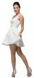 V-Neck Fit & Flare Short Homecoming Party Dress in an alternate image